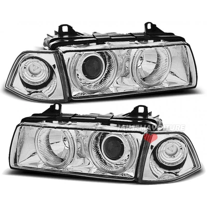 Angel eyes for BMW E36 sedan DEPO Chrome