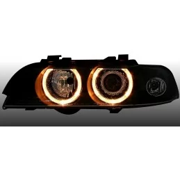 Front koplampen angel eyes voor BMW 5 serie xenon zwart 1995-2000