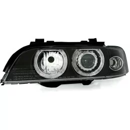 Front koplampen angel eyes voor BMW 5 serie xenon zwart 1995-2000