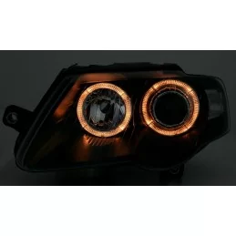 Feux avants angel eyes tuning pour VW Passat 2005-2010