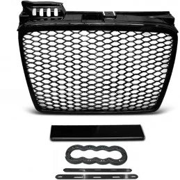 Grille for Audi A4 B7 look RS4 black varnished glossy