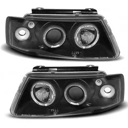 Faros angel eyes de Sónar para VW Passat 3B - negro