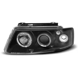 Faros angel eyes de Sónar para VW Passat 3B - negro