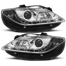 Faros delanteros LED "Ojos del diablo" para Seat Ibiza 6J Chrome