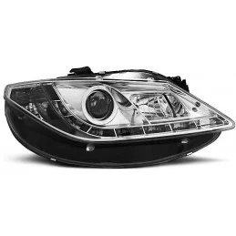 Faros delanteros LED "Ojos del diablo" para Seat Ibiza 6J Chrome