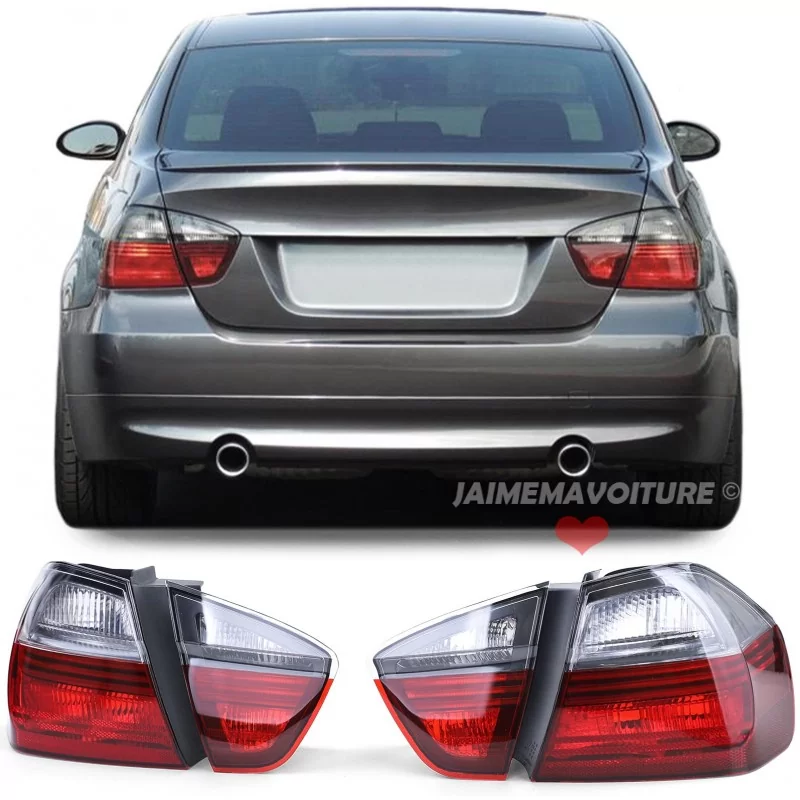Feux Arrières a LED pour BMW E90 Rouge Fumé Feux Arrières a LED pour BMW E90 Rouge Fumé