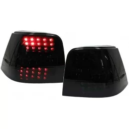 Feux arrières LED TUNING Noir Fumé pour Golf IV