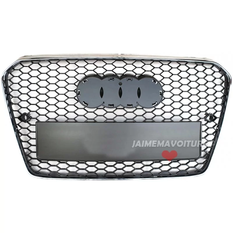 Calandre pour Audi A5 2012-2016 look RS5 noire chrome Calandre pour Audi A5 2012-2016 look RS5 noire chrome
