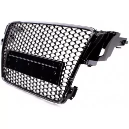 Grille calandre look RS5 pour Audi A5 2007-2012 - noire vernie