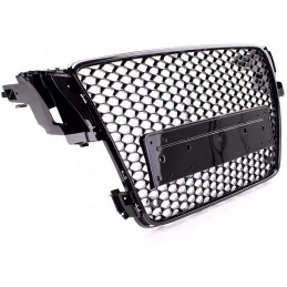 Grille calandre look RS5 pour Audi A5 2007-2012 - noire vernie