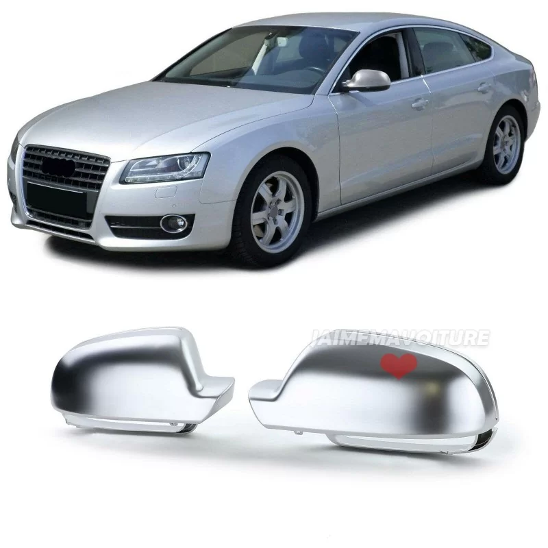 Rétroviseur look alu matte pour Audi A5 Facelift 2009-2015