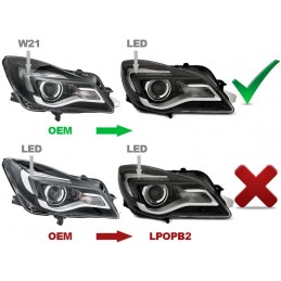 Phares avants LED pour Opel Insignia 2013 2014 2015 2016 2017