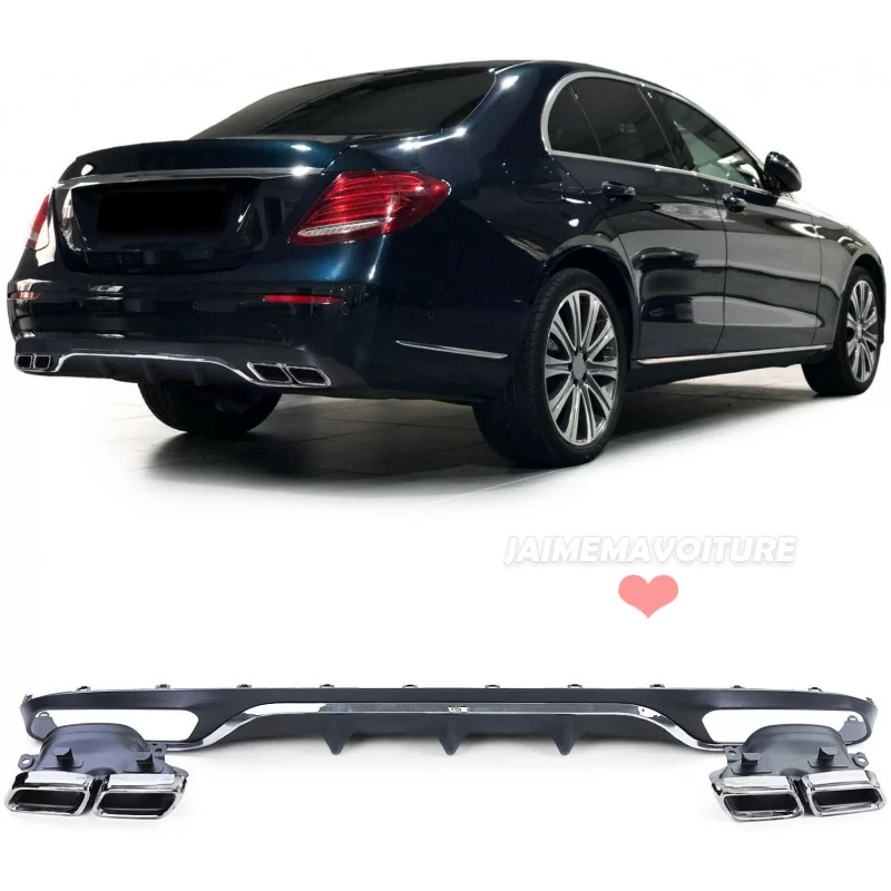 Diffuseur parechoc arrière Mercedes classe E 2016-2020 look E63 - NORMAL (non AMG) Diffuseur parechoc arrière Mercedes classe E 2016-2020 look E63 - NORMAL (non AMG)