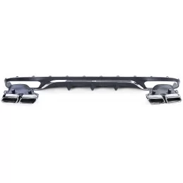 AMG Mercedes E-Class W213 E63S Rear Bumper Kit - Black Tips