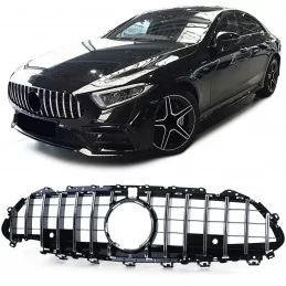 Panamericana grille for Mercedes CLS C257 black chrome