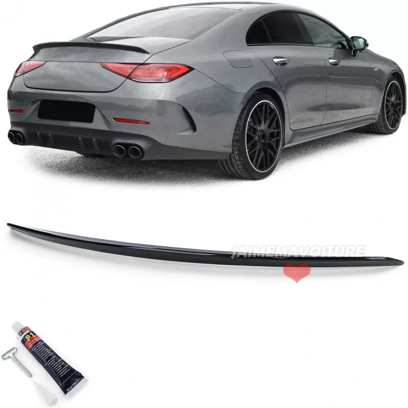 Spoiler black varnished look AMG for Mercedes CLS C257