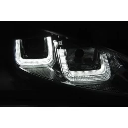 Phares U-LED pour Golf 6 avec barre chrome