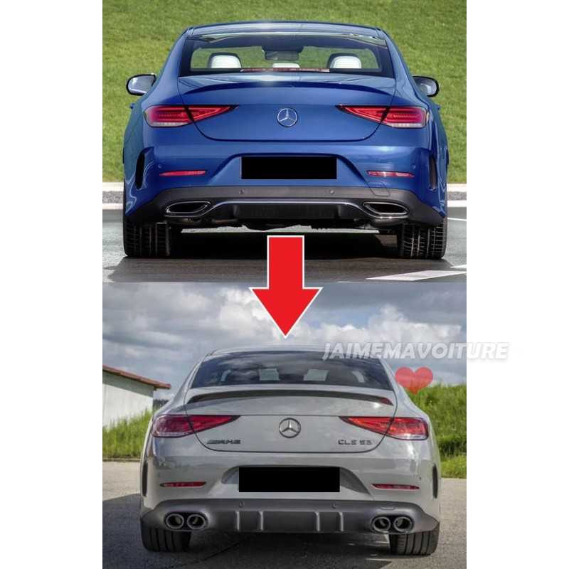 Diffuseur look CLS 53 AMG pour CLS C257 AMG Line