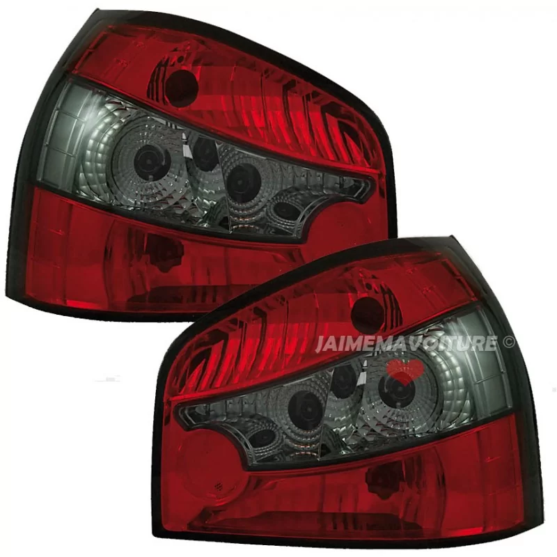 Feux arrières tuning rouge fumé pour AUDI A3 8L 1996-2003