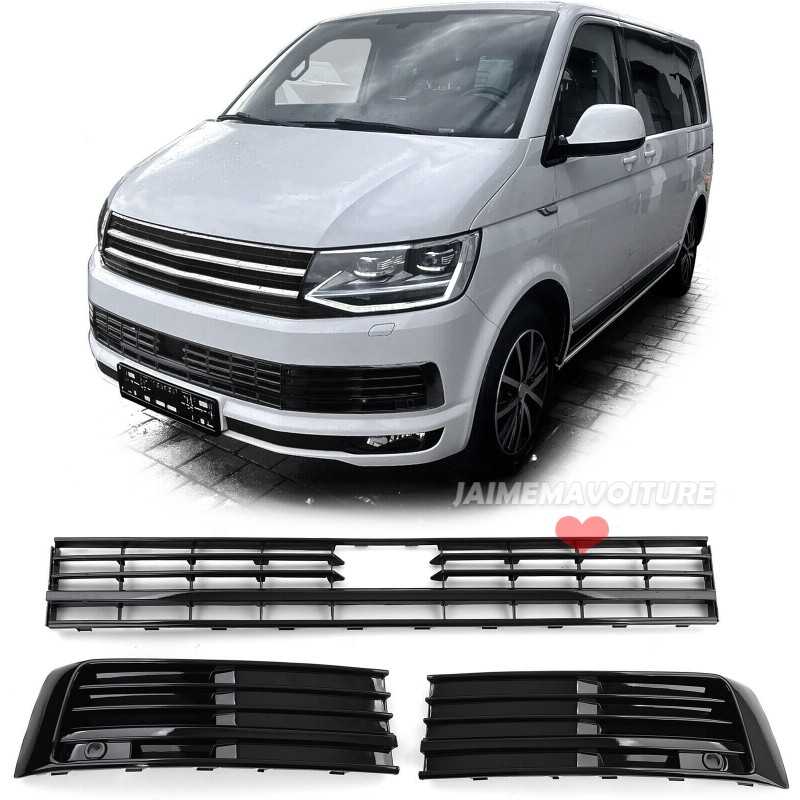 Black grille without logo for VW T6 2015-2019