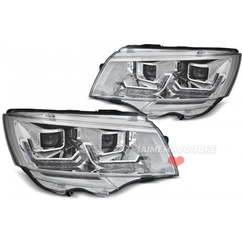 Fari anteriori DYNAMIC LED per VW T6.1 2020-2024 - Cromo