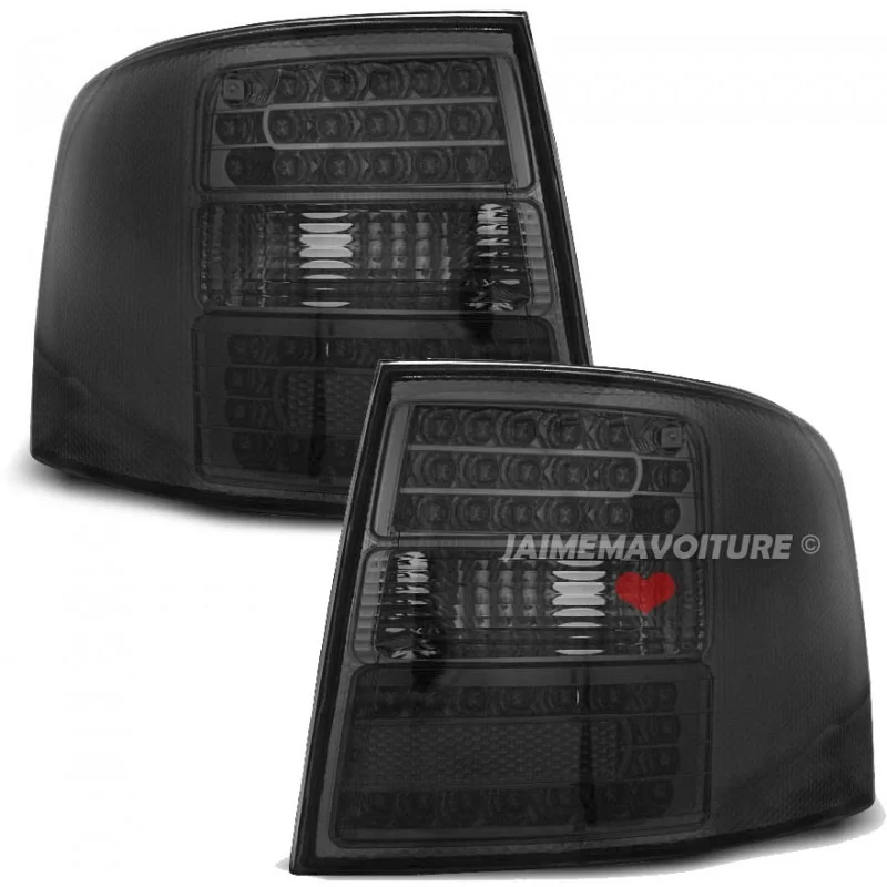 para Audi A6 antes de las vacaciones luces traseras leds negro