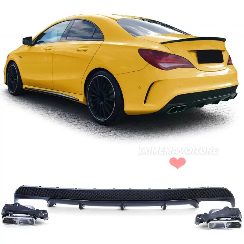 Mercedes CLA45 AMG diffuser and outlet kit