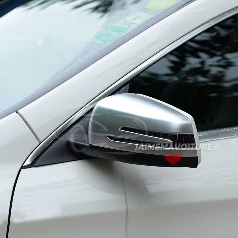Calotte degli specchietti retrovisori cromate opache per Mercedes Calotte degli specchietti retrovisori cromate opache per Mercedes