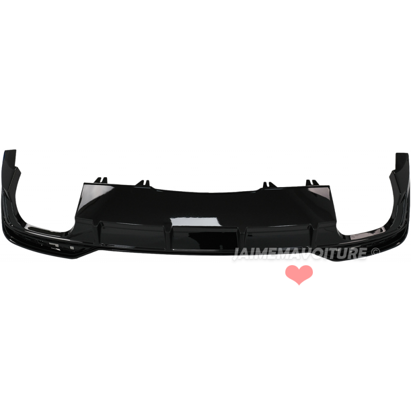 Diffuseur arrière noir verni pour Audi A5 F5 Facelift 2019 2020 2021 2022 2023