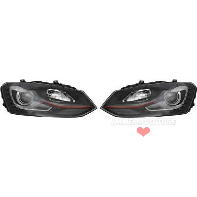 Front lights for VW Polo 6R look GTi