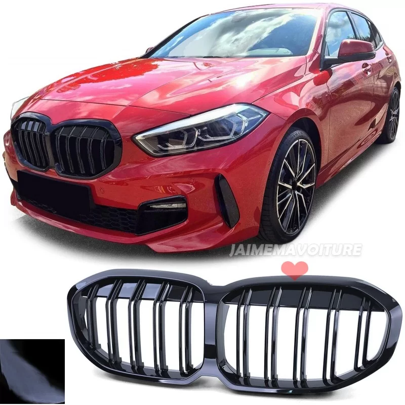 Black M-look grille for BMW 1 Series F40 2019-2024