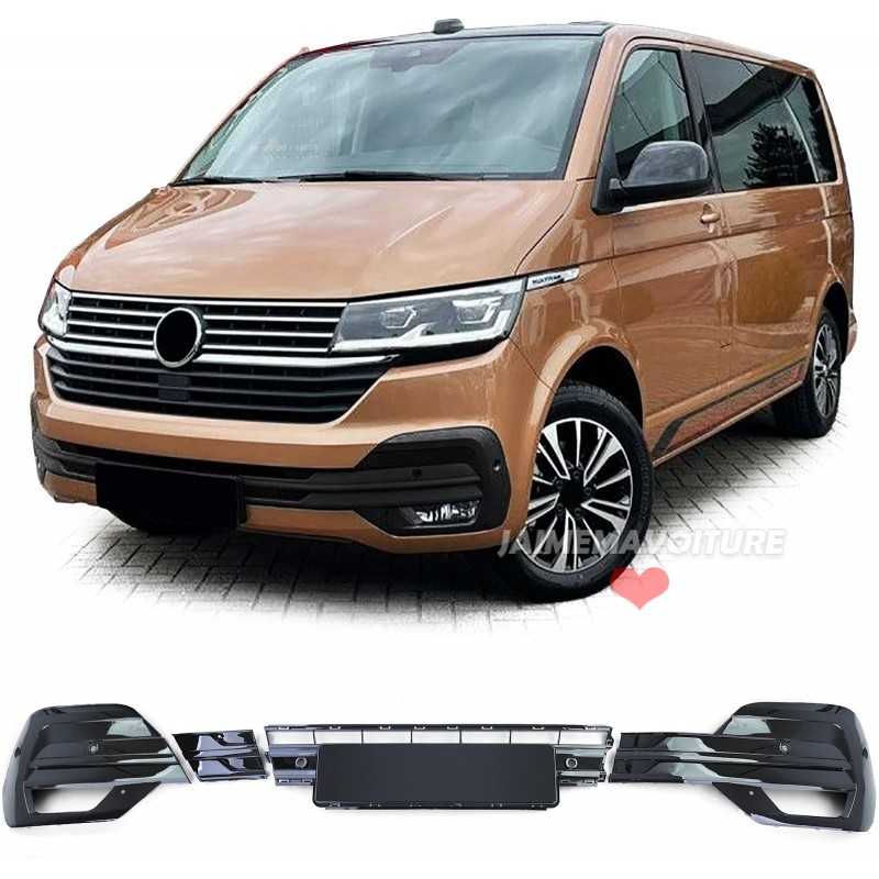 Enjoliveurs / contours / rajouts antibrouillard noir verni pour VW T6.1