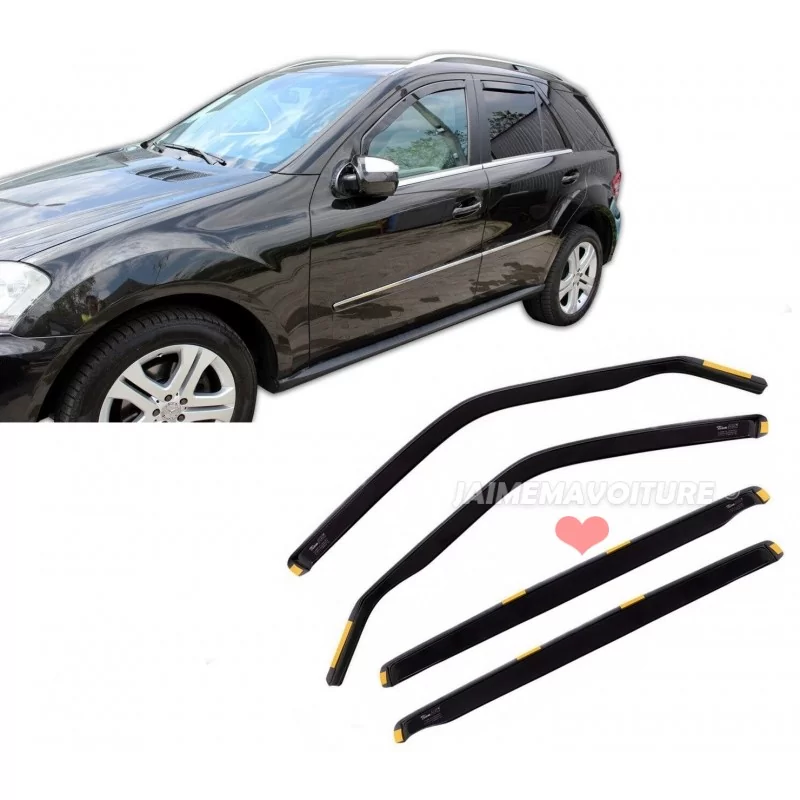 Déflecteurs air vent avant arrière pour MERCEDES ML W164 Déflecteurs air vent avant arrière pour MERCEDES ML W164