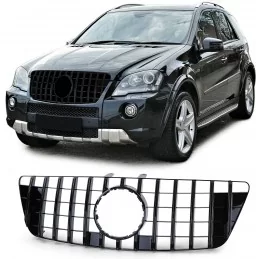 Zwarte Panamericana grille voor Mercedes ML W164 2008-2011