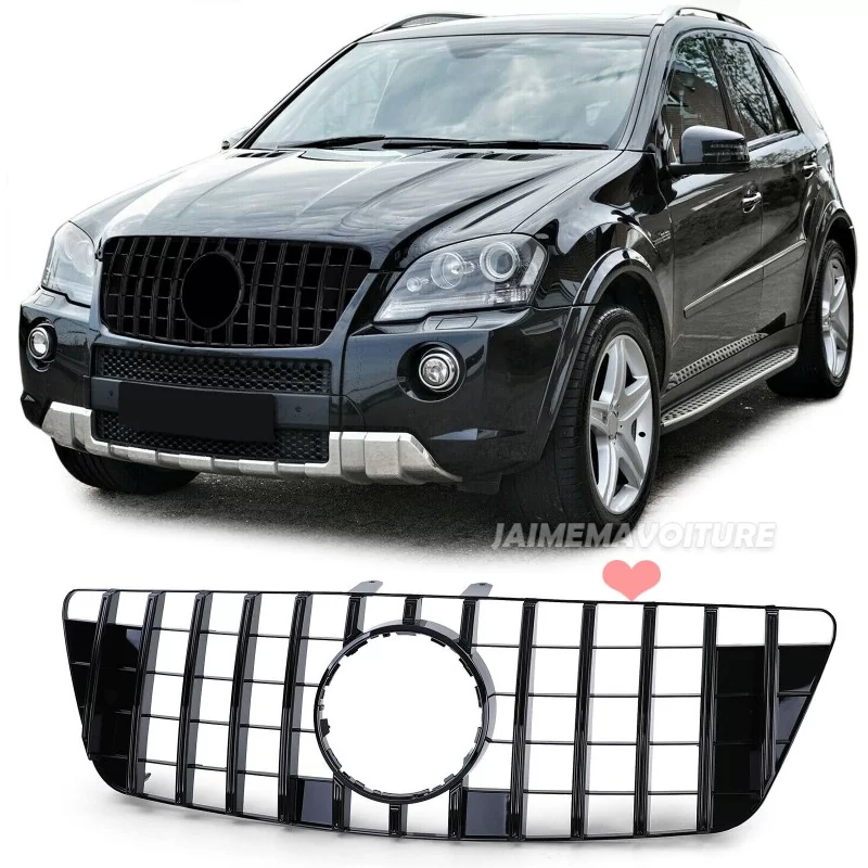Zwarte Panamericana grille voor Mercedes ML W164 2008-2011 Zwarte Panamericana grille voor Mercedes ML W164 2008-2011