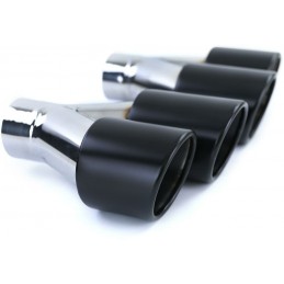 Black exhaust tips BMW 3 Series E92 E93