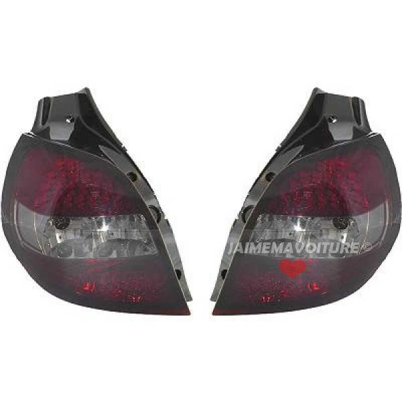 Feux Arrières LED pour Renault Clio 3 2005-2009 - Fumé