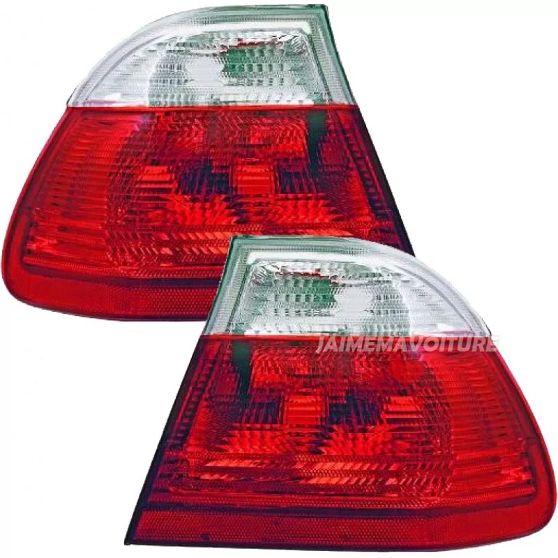 Feux arrières extérieur pour BMW E46 Berline Rouge Blanc