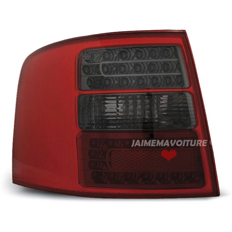for Audi A6 before Break taillights smoked red leds for Audi A6 before Break taillights smoked red leds