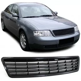 Zwarte grille zonder logo voor Audi A6 1997-2001