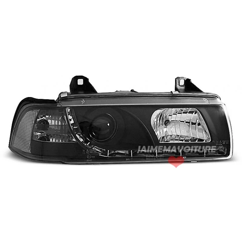 Ojos del diablo para el negro de BMW E36 sedan Ojos del diablo para el negro de BMW E36 sedan