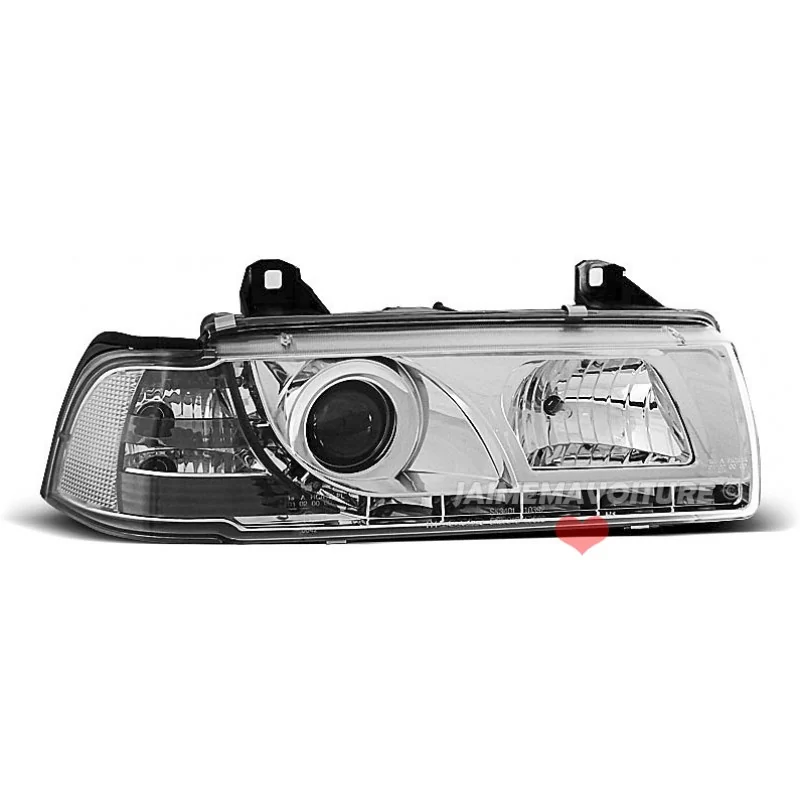 Devil eyes for BMW E36 sedan chrome