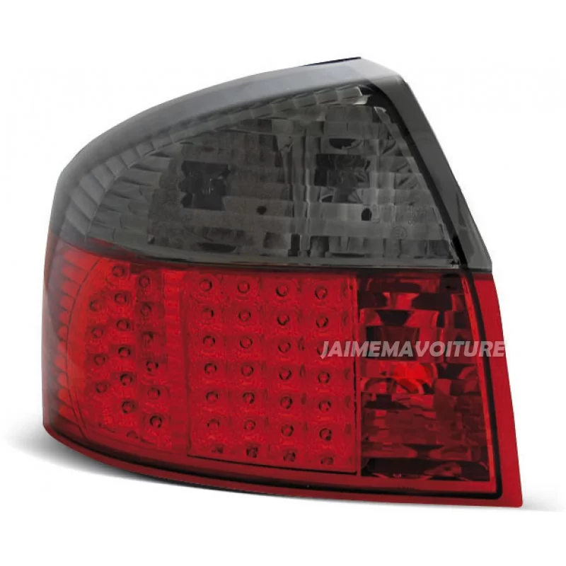 For Audi A4 8 - smoked red led rear lights