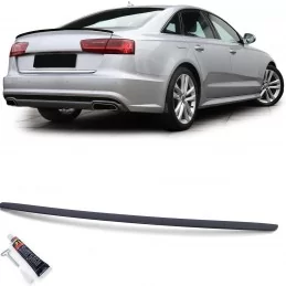 Becquet aileron spoiler pour Audi A6 2011-2018 look S6 - Noir mat