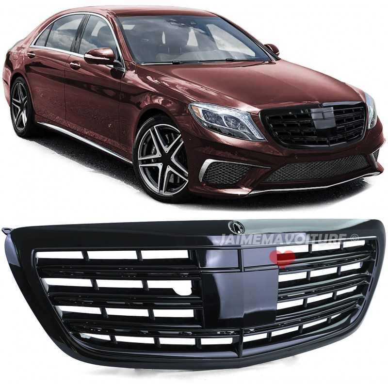 Rejilla negra brillante para Mercedes Clase S W222 2013-2020 - con NIGHTVISION