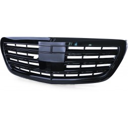 Glänzend schwarzer Kühlergrill für Mercedes S-Klasse W222 2013-2020 - mit NIGHTVISION