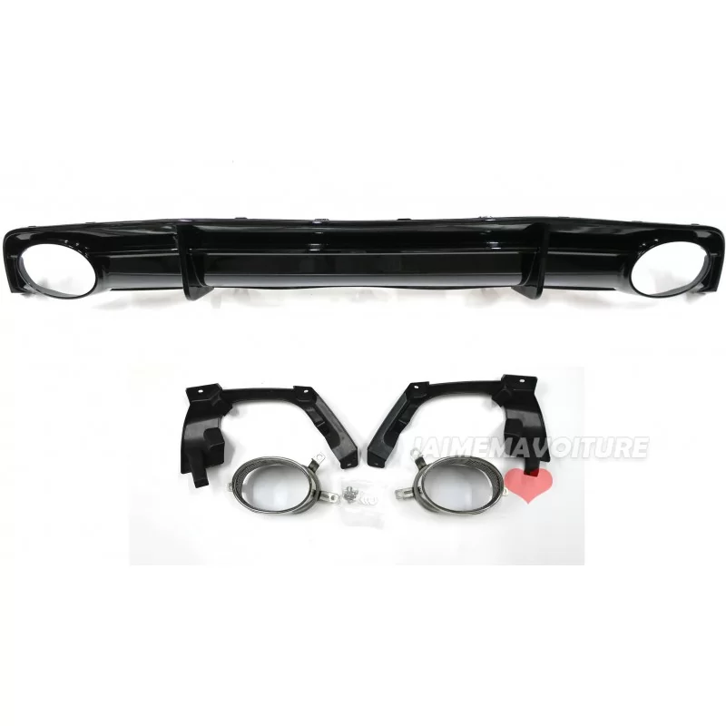 Kit diffuseur spoiler et embouts d'échappement look AUDI RS7 2015-2018 SLINE Kit diffuseur spoiler et embouts d'échappement look AUDI RS7 2015-2018 SLINE