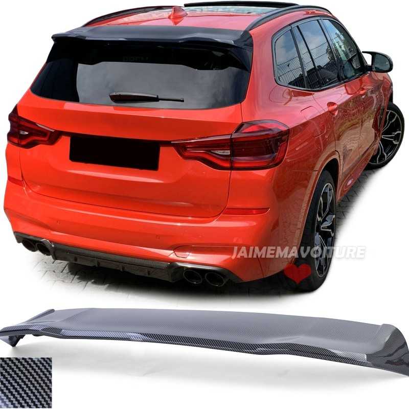 Becquet aileron spoiler de toit look carbone pour BMW X3 G01 Becquet aileron spoiler de toit look carbone pour BMW X3 G01