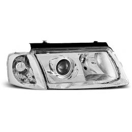 Faros delanteros transparentes look xenon para Volkswagen Passat