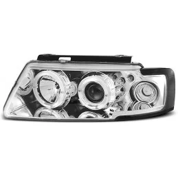 Faros angel eyes de Sónar para VW Passat 3B - cromo